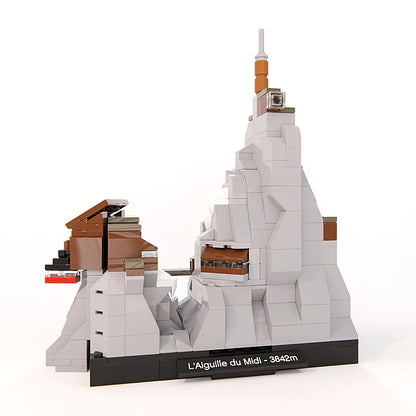 Aiguille du Midi: the iconic highest cable car in France in LEGO® Bricks
