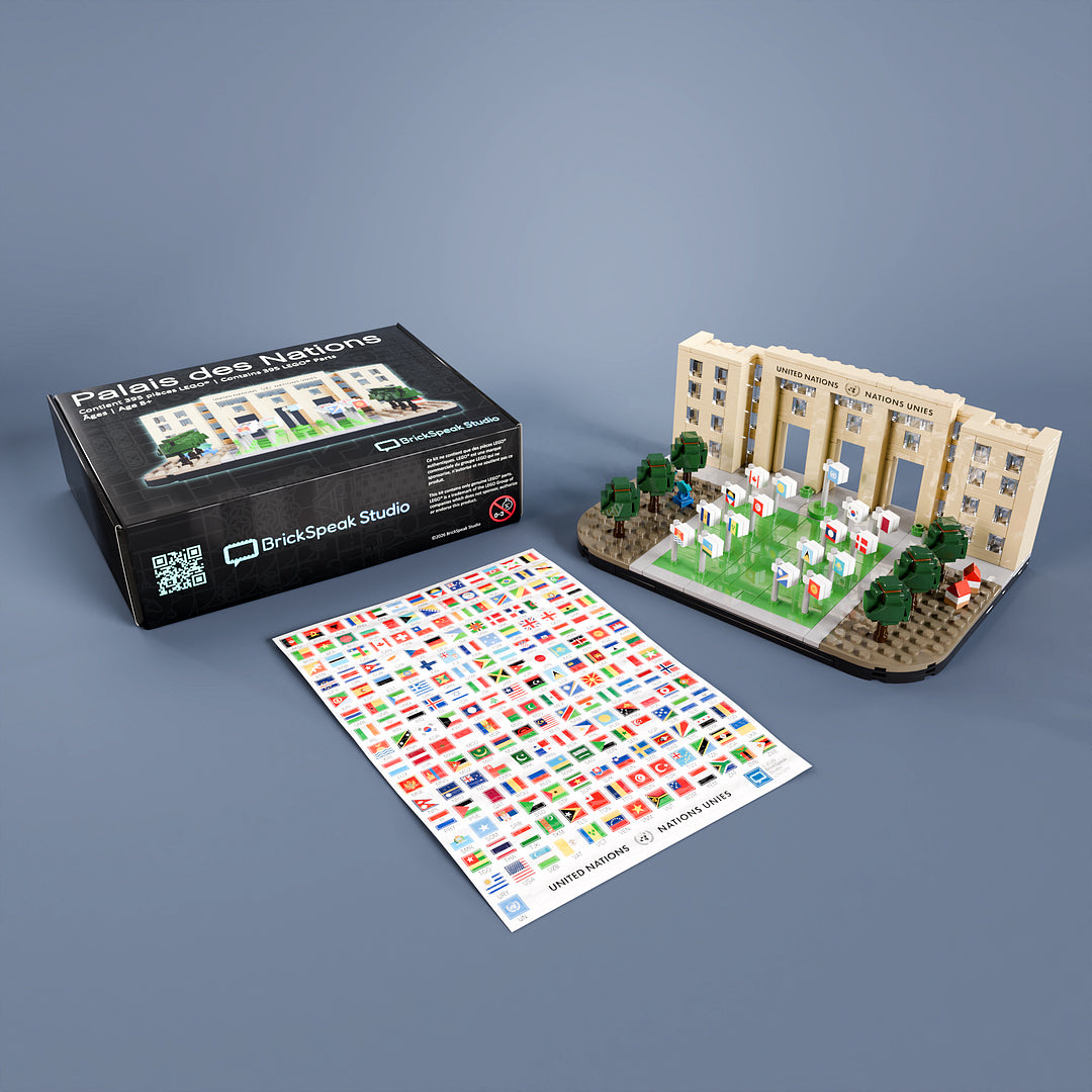 Palais des Nations: the Historic UN HQ in Geneva in LEGO® Bricks