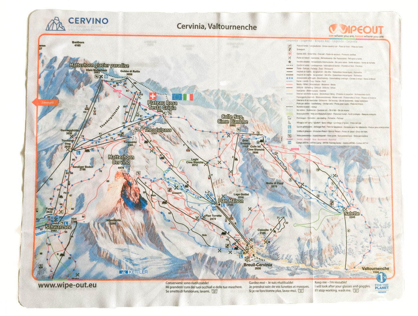 WIPEOUT Microfibre Piste Maps