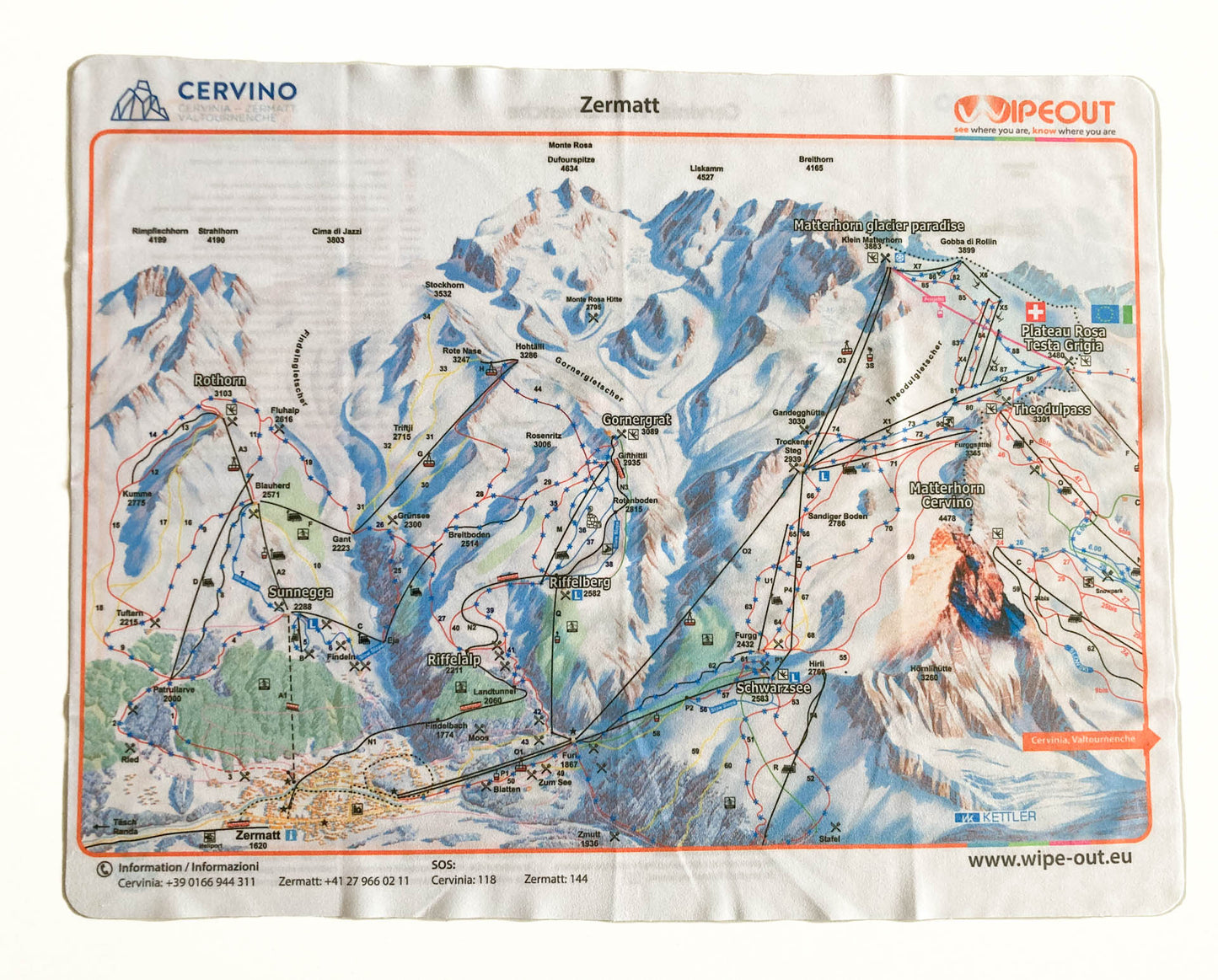 WIPEOUT Microfibre Piste Maps
